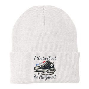 I Understand The Assignment Chucks And Pearls Election 2024 Knit Cap Winter Beanie