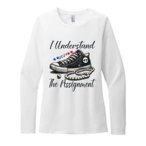 I Understand The Assignment Chucks And Pearls Election 2024 Womens CVC Long Sleeve Shirt