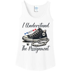 I Understand The Assignment Chucks And Pearls Election 2024 Ladies Essential Tank