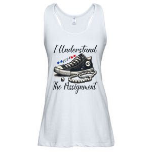 I Understand The Assignment Chucks And Pearls Election 2024 Ladies Essential Flowy Tank