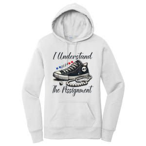 I Understand The Assignment Chucks And Pearls Election 2024 Women's Pullover Hoodie