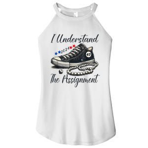 I Understand The Assignment Chucks And Pearls Election 2024 Women's Perfect Tri Rocker Tank