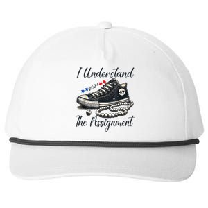 I Understand The Assignment Chucks And Pearls Election 2024 Snapback Five-Panel Rope Hat