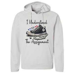 I Understand The Assignment Chucks And Pearls Election 2024 Performance Fleece Hoodie