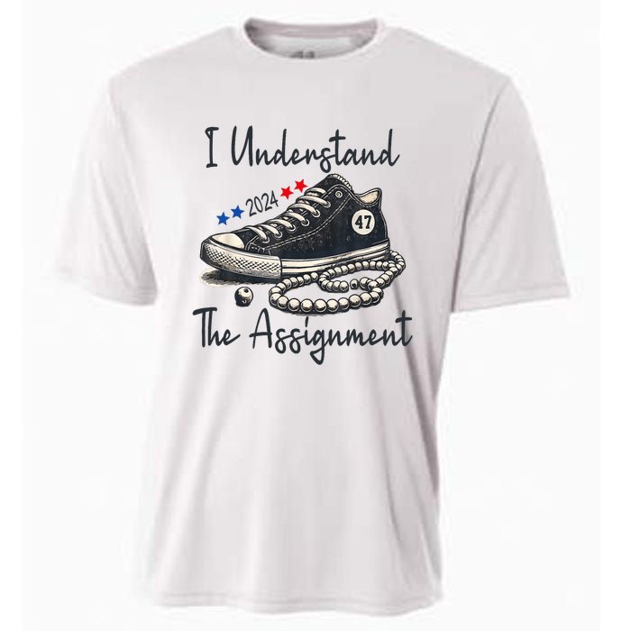 I Understand The Assignment Chucks And Pearls Election 2024 Cooling Performance Crew T-Shirt