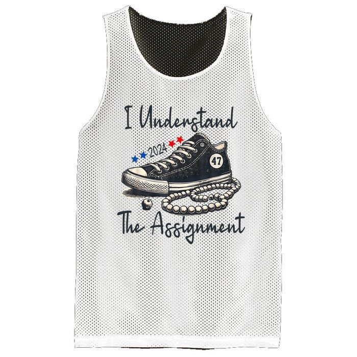 I Understand The Assignment Chucks And Pearls Election 2024 Mesh Reversible Basketball Jersey Tank