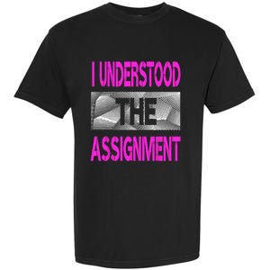 I Understood The Assignment Pink Color Graphic Garment-Dyed Heavyweight T-Shirt