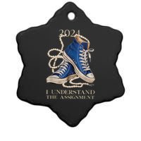 I Understand The Assignment Kamala Vote Blue Election 2024 Ceramic Star Ornament