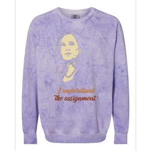 I Understand The Assignment Colorblast Crewneck Sweatshirt