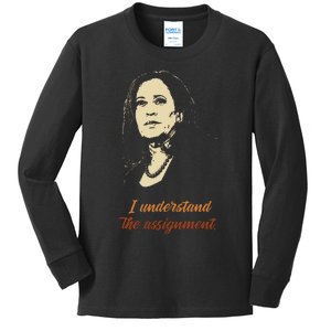 I Understand The Assignment Kids Long Sleeve Shirt