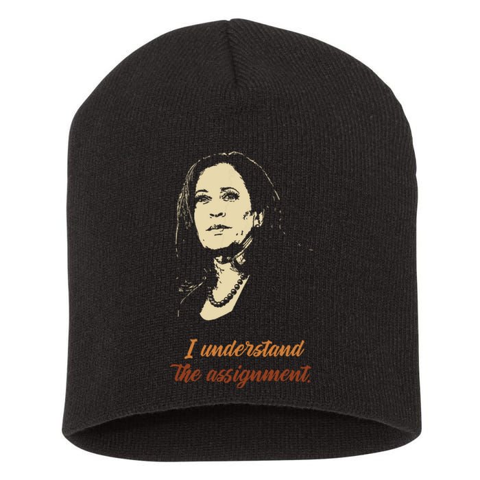 I Understand The Assignment Short Acrylic Beanie