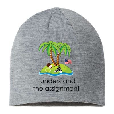 I Understand The Assignment Coconut Tree Kamalaharris Sustainable Beanie