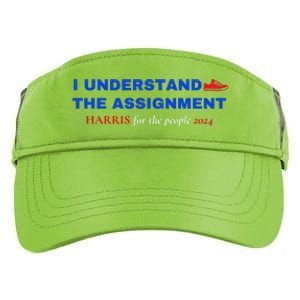 I Understand The Assignment Kamala Harris 2024 Adult Drive Performance Visor