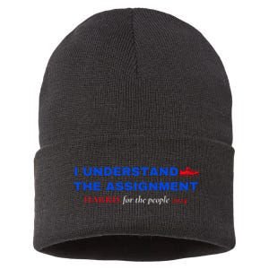 I Understand The Assignment Kamala Harris 2024 Sustainable Knit Beanie