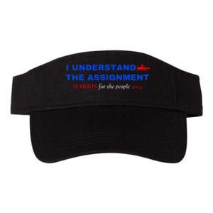 I Understand The Assignment Kamala Harris 2024 Valucap Bio-Washed Visor