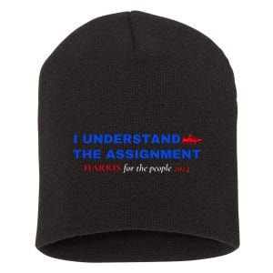 I Understand The Assignment Kamala Harris 2024 Short Acrylic Beanie