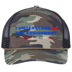 I Understand The Assignment Kamala Harris 2024 Retro Rope Trucker Hat Cap