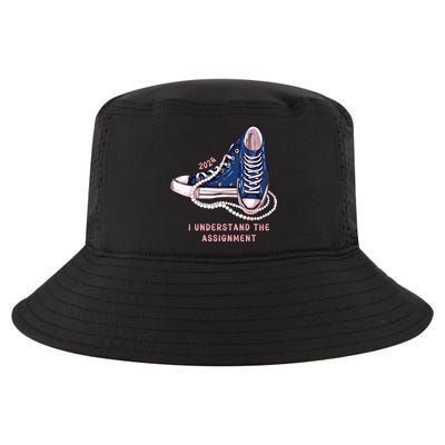 I Understand The Assignment Vote Blue Election 2024 Cool Comfort Performance Bucket Hat