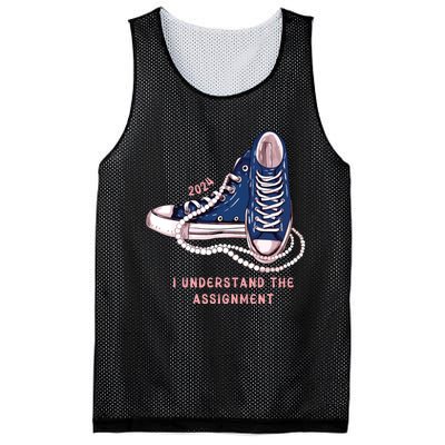 I Understand The Assignment Vote Blue Election 2024 Mesh Reversible Basketball Jersey Tank