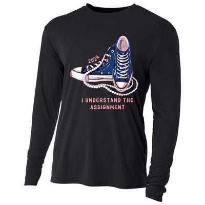 I Understand The Assignment Vote Blue Election 2024 Cooling Performance Long Sleeve Crew