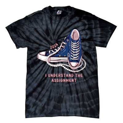 I Understand The Assignment Vote Blue Election 2024 Tie-Dye T-Shirt