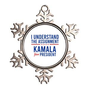 I Understand The Assignment Kamala Harris 2024 Political Metallic Star Ornament