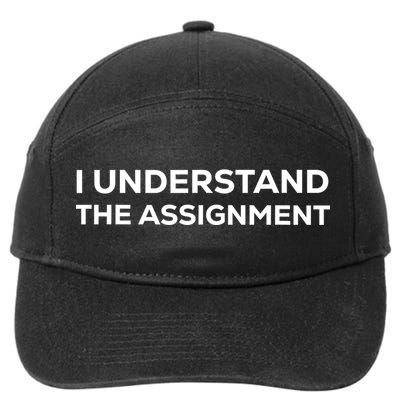 I Understand The Assignment 7-Panel Snapback Hat