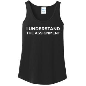 I Understand The Assignment Ladies Essential Tank