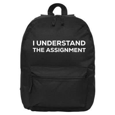 I Understand The Assignment 16 in Basic Backpack