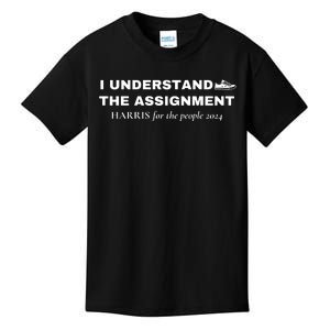 I Understand The Assignment Kamala Harris 2024 Kids T-Shirt