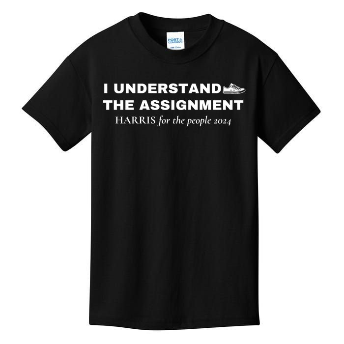 I Understand The Assignment Kamala Harris 2024 Kids T-Shirt