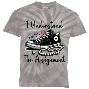 I Understand The Assignment Chucks And Pearls Election 2024 Kids Tie-Dye T-Shirt