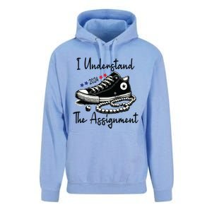 I Understand The Assignment Chucks And Pearls Election 2024 Unisex Surf Hoodie