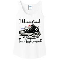 I Understand The Assignment Chucks And Pearls Election 2024 Ladies Essential Tank