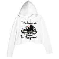 I Understand The Assignment Chucks And Pearls Election 2024 Crop Fleece Hoodie