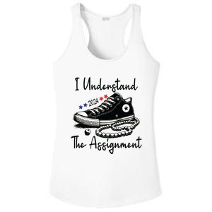 I Understand The Assignment Chucks And Pearls Election 2024 Ladies PosiCharge Competitor Racerback Tank