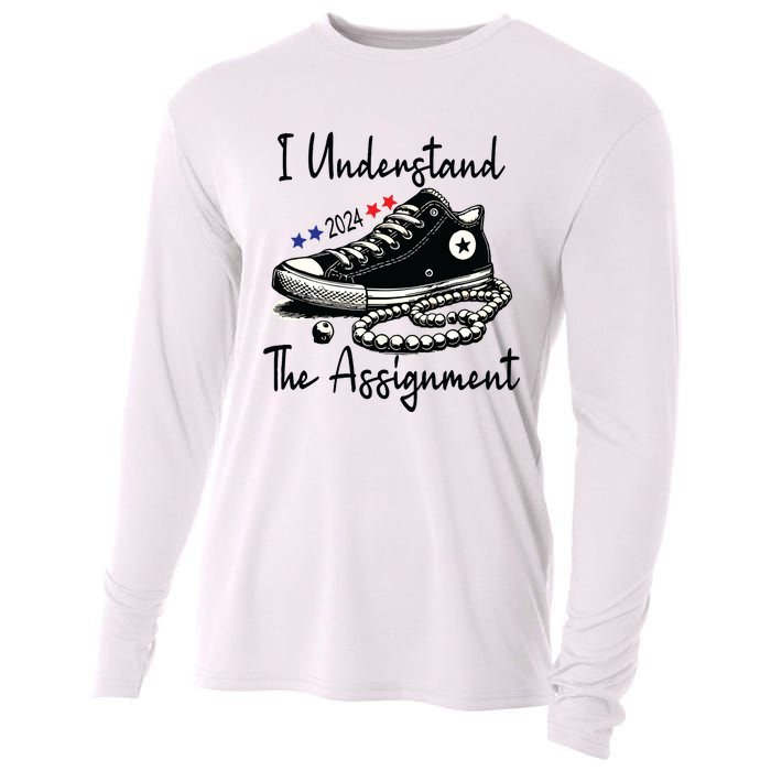 I Understand The Assignment Chucks And Pearls Election 2024 Cooling Performance Long Sleeve Crew