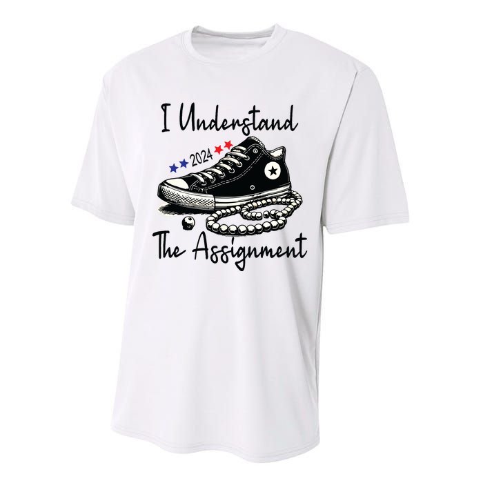 I Understand The Assignment Chucks And Pearls Election 2024 Performance Sprint T-Shirt