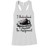 I Understand The Assignment Chucks And Pearls Election 2024 Women's Racerback Tank