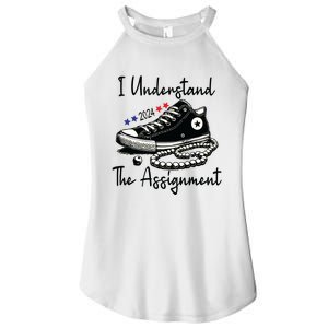 I Understand The Assignment Chucks And Pearls Election 2024 Women's Perfect Tri Rocker Tank