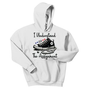 I Understand The Assignment Chucks And Pearls Election 2024 Kids Hoodie