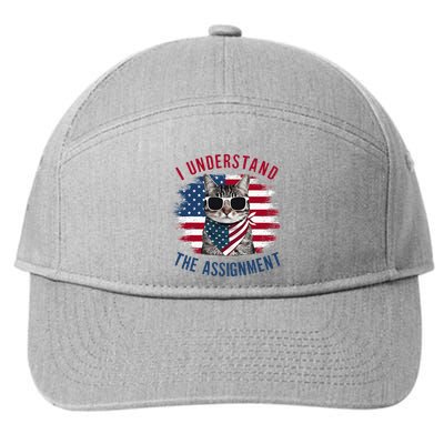 I Understand The Assignment Cat Childless Cat Lady 7-Panel Snapback Hat