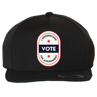 I Understand The Assignment Kamala Harris President 2024 Wool Snapback Cap