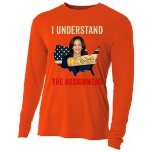 I Understand The Assignment Vote Kamala Harris 2024 Cooling Performance Long Sleeve Crew