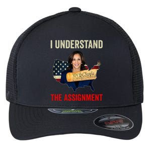 I Understand The Assignment Vote Kamala Harris 2024 Flexfit Unipanel Trucker Cap