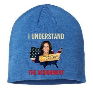 I Understand The Assignment Vote Kamala Harris 2024 Sustainable Beanie