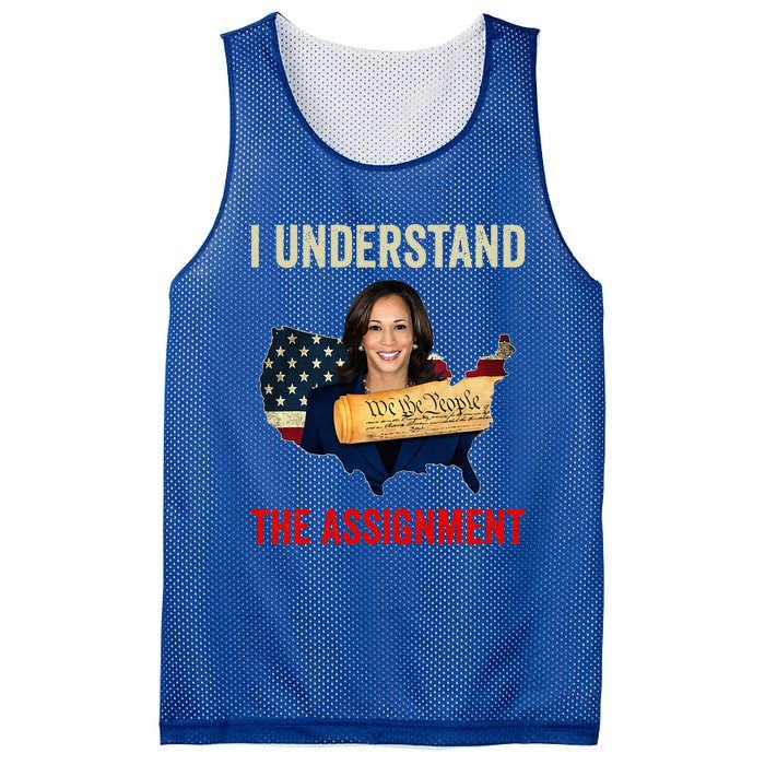 I Understand The Assignment Vote Kamala Harris 2024 Mesh Reversible Basketball Jersey Tank