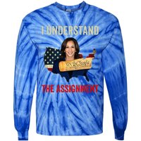 I Understand The Assignment Vote Kamala Harris 2024 Tie-Dye Long Sleeve Shirt