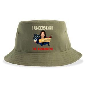 I Understand The Assignment Vote Kamala Harris 2024 Sustainable Bucket Hat