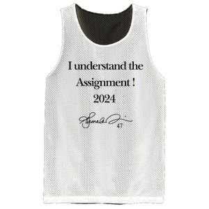 I Understand The Assignment 2024 Kamala Signature Edition Mesh Reversible Basketball Jersey Tank